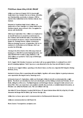A preview of a PDF biography for Kilby, William Adam